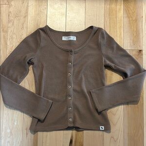 Abercrombie Kids Girls Long Sleeve Button Down Top Size 9/10